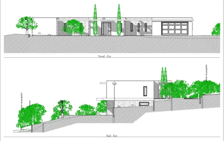 AI Construction : Conception du plan et maîtrise d'ouvrage sur Opio pour un projet clé en main, Fréjus, AI Construction