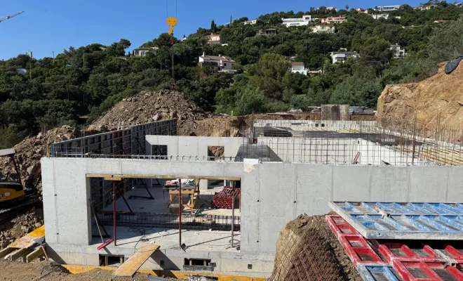 Réalisation d'un lot de terrassements et de gros œuvre aux Issambres, Fréjus, AI Construction