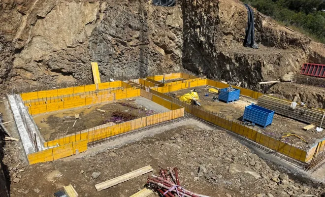 Réalisation d'un lot de terrassements et de gros œuvre aux Issambres, Fréjus, AI Construction