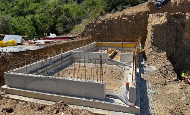 Réalisation d'un lot de terrassements et de gros œuvre aux Issambres, Fréjus, AI Construction